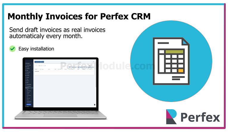 Monthly Draft for Perfex CRM